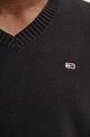 Бавовняний светр Tommy Jeans DM0DM19429 чорний