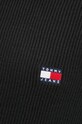 Светр з домішкою вовни Tommy Jeans чорний DM0DM19434