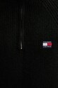 Светр з домішкою вовни Tommy Jeans DM0DM19437 чорний