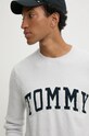 Tommy Jeans gyapjúkeverék pulóver szürke DM0DM19439