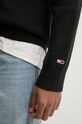 Бавовняний светр Tommy Jeans чорний DM0DM20596