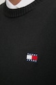 Tommy Jeans pulover din amestec de lana DM0DM20706 negru