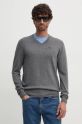 North Sails maglione scollo a V grigio 699774