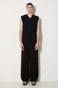 Carhartt WIP gilè in lana Marlon Vest Sweater I033909.1CXX blu navy AW24