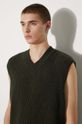 Carhartt WIP wool gilet Marlon Vest Sweater I033909.666XX green