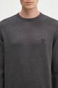 Fred Perry woolen jumper Classic Crew Neck Jumper gray K9601.R85