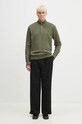 Fred Perry cotton sweatshirt Half Zip Sweatshirt M3574.W49 green