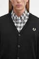 Fred Perry kardigan z wełną Classic Cardigan czarny K9551.198