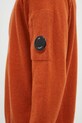 Вовняний светр C.P. Company Lambswool GRS Crew Neck Kinit помаранчевий 17CMKN047A110149A