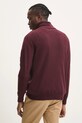 Oblečenie Vlnený sveter C.P. Company Extra Fine Merino Wool Half Zipped Knit 17CMKN193A005528A burgundské
