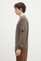 Vlněný svetr C.P. Company Knitwear Crew Neck In Re-Wool 17CMKN228A006595A hnědá AW24