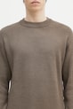 Vlněný svetr C.P. Company Knitwear Crew Neck In Re-Wool 17CMKN228A006595A hnědá