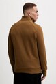 Abbigliamento C.P. Company felpa in cotone Diagonal Raised Fleece Half Zipped Sweatshirt 17CMSS027A005086W marrone