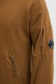 C.P. Company felpa in cotone Diagonal Raised Fleece Half Zipped Sweatshirt 17CMSS027A005086W marrone
