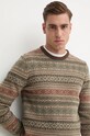 Шерстяной свитер Hackett London бежевый HM703221