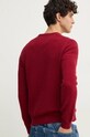 Odzież Hackett London sweter wełniany HM703237 bordowy