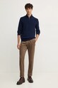 Hackett London sweter wełniany HM703239 granatowy AW24