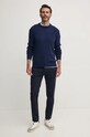 Hackett London maglione in lana HM703251 blu navy AW24