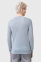 AllSaints sweter wełniany MODE niebieski M002KZ