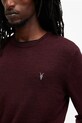 AllSaints sweter wełniany MODE M002KZ fioletowy AW25