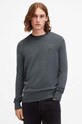 AllSaints pulover de lana MODE grosime medie bleumarin M002KZ