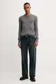 AllSaints sweter wełniany MODE M002KZ szary AW25
