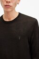 Вовняний светр AllSaints MODE M002KZ коричневий SS25