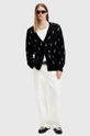 AllSaints cardigan de lana ZAP negru M018KB