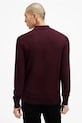 Odzież AllSaints sweter wełniany MODE MERINO M085KB bordowy