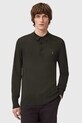 AllSaints sweter wełniany MODE MERINO wełna brązowy M085KB