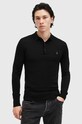 AllSaints gyapjú pulóver MODE MERINO gyapjú fekete M085KB