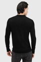 AllSaints gyapjú pulóver MODE MERINO M085KB fekete