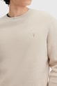 AllSaints sweter z domieszką wełny ASPEN CREW M089KB beżowy AW25