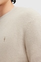 Odzież AllSaints sweter z domieszką wełny ASPEN CREW M089KB beżowy