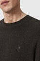 AllSaints sweter z domieszką wełny ASPEN CREW M089KB brązowy AW25