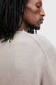 AllSaints sweter z wełną LUKA CREW beżowy M093KB