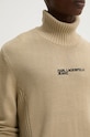 Karl Lagerfeld Jeans pulover de lana 246D2000 bej