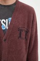 Жилетка Aries Oversized Chenille Knit Cardigan кафяв AR2002402