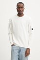 C.P. Company sweter bawełniany biały 17CMKN086A005558G