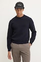 Nanushka sweter wełniany STONO granatowy NM24PFSW00357