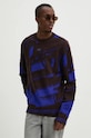 Vlnený sveter A-COLD-WALL* Frontage Knit Crewneck vlna modrá ACWMK169