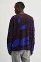 Oblečenie Vlnený sveter A-COLD-WALL* Frontage Knit Crewneck ACWMK169 modrá