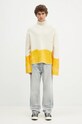 Вовняний светр A-COLD-WALL* Saturate Knit High Neck ACWMK171 бежевий