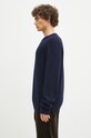 Norse Projects sweter wełniany Henning Merino Crew N45.0561.7004 granatowy AW24