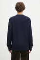 Odzież Norse Projects sweter wełniany Henning Merino Crew N45.0561.7004 granatowy
