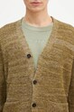 Norse Projects kardigan wełniany Loki Wool Cotton Rib Cardigan zielony N45.0618.8096