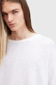 Βαμβακερό πουλόβερ AllSaints SEARS LS CREW M003JB λευκό AW24