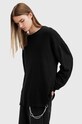 Odzież AllSaints sweter bawełniany SEARS LS CREW M003JB czarny