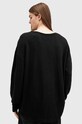 AllSaints sweter bawełniany SEARS LS CREW czarny M003JB