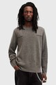 AllSaints pulover de lana POINTER CREW gri M003KB